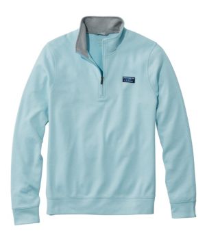 Men's Comfort Stretch Piqué Quarter Zip Pullover, Long-Sleeve