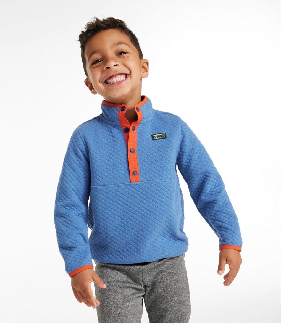 Toddler's Quilted Quarter-Snap Pullover