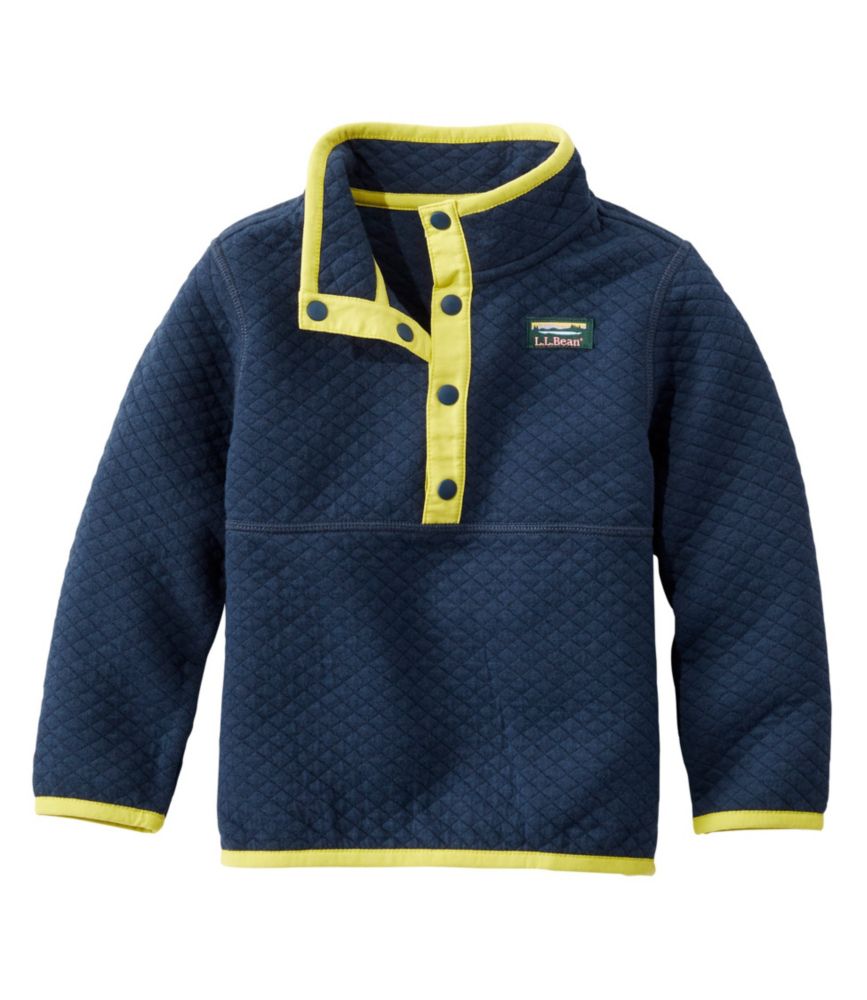 Infants' and Toddler's Quilted Quarter-Snap Pullover, Nautical Navy, small image number 1