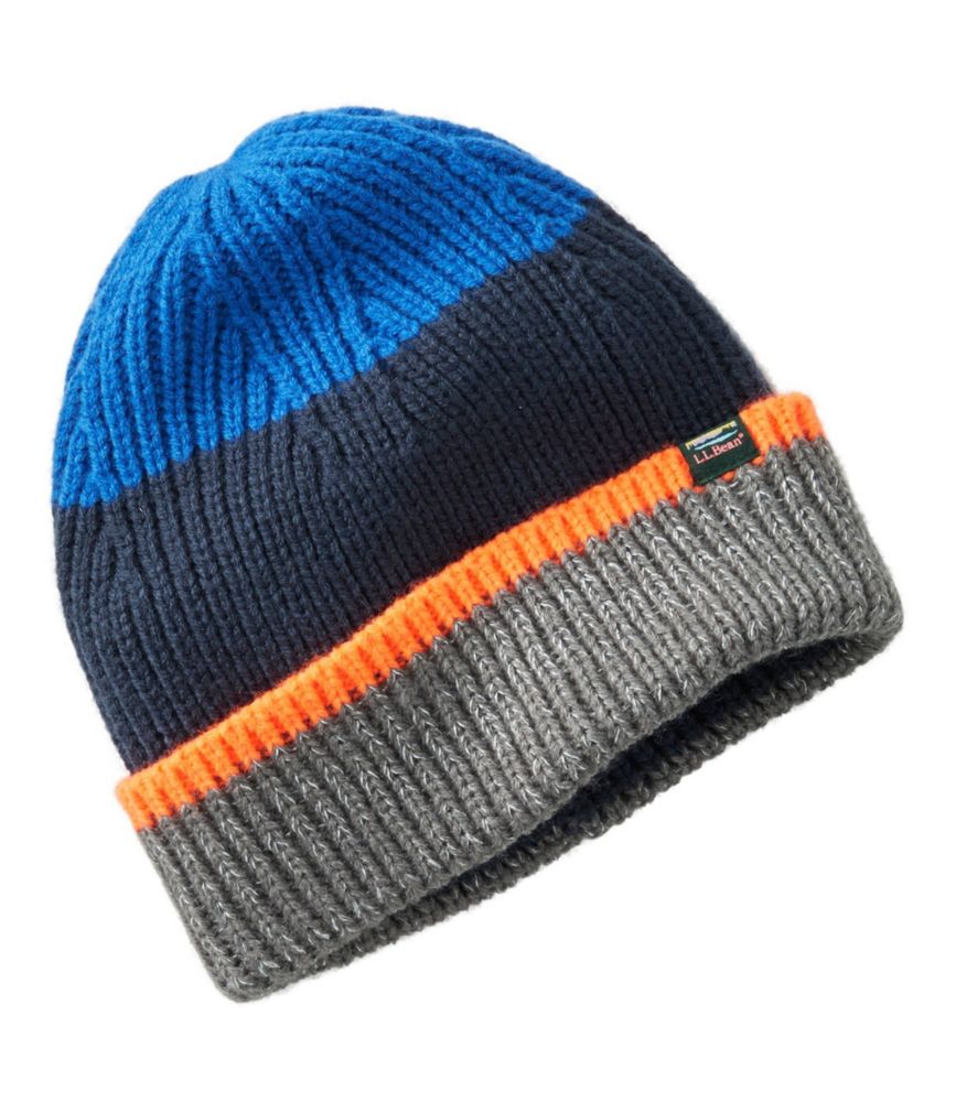 Kids' L.L.Beanie, Striped, Deep Sapphire/Indigo Ink, small image number 1