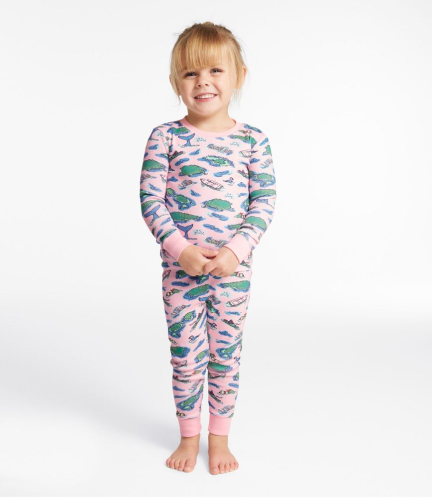 Toddlers' Organic Cotton Fitted Pajamas, Blue-Green S'mores, small image number 2