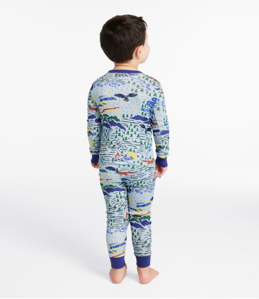 Toddlers' Organic Cotton Fitted Pajamas, Blue-Green S'mores, small image number 5