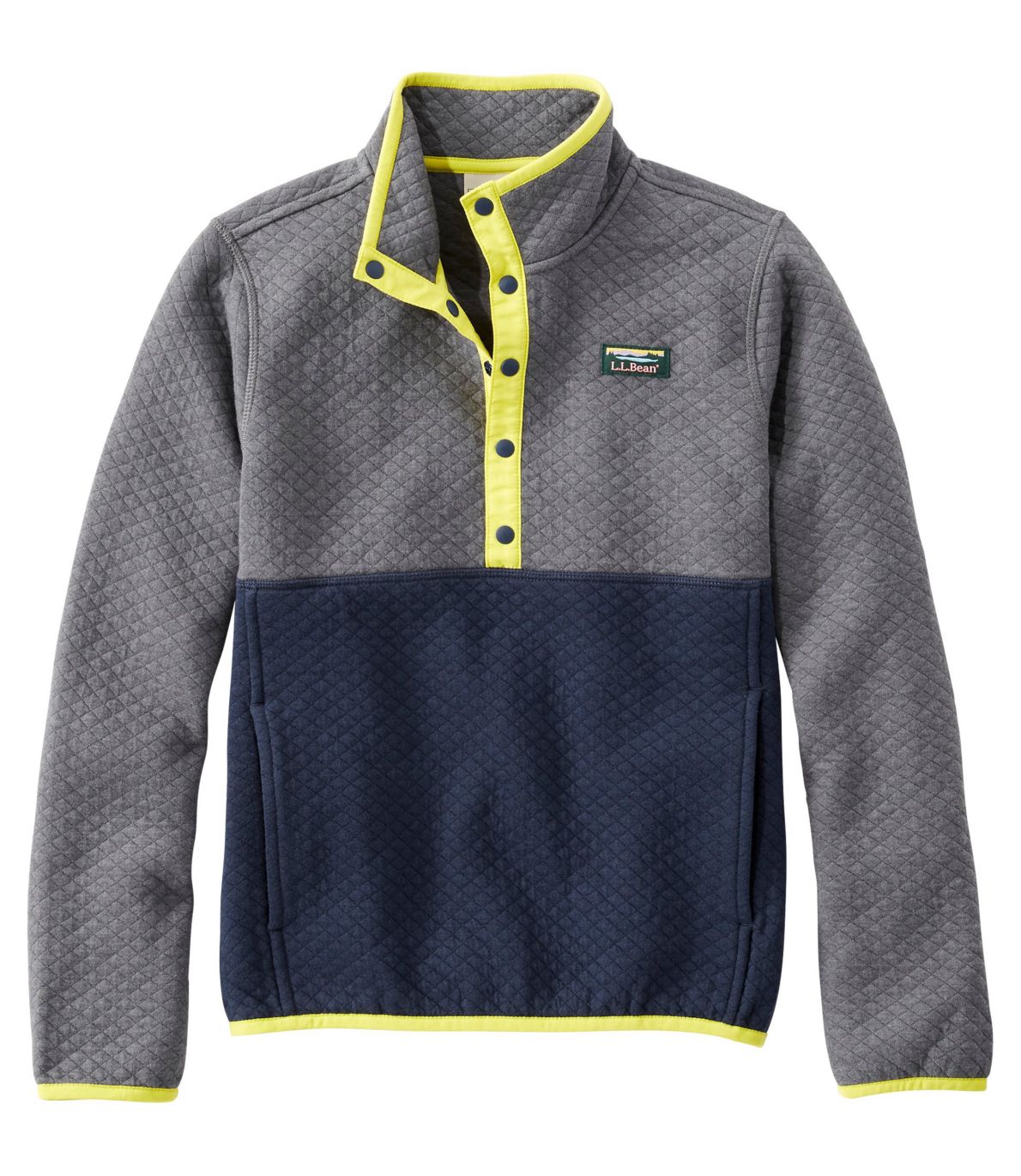 Kids' Quilted Quarter-Snap Pullover