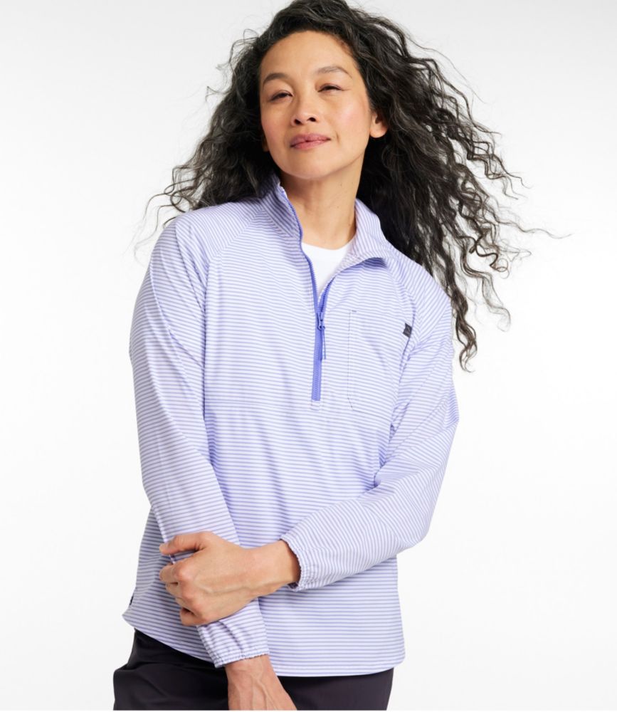 Women's Everyday SunSmart® Woven Shirt, Quarter-Zip Pullover 