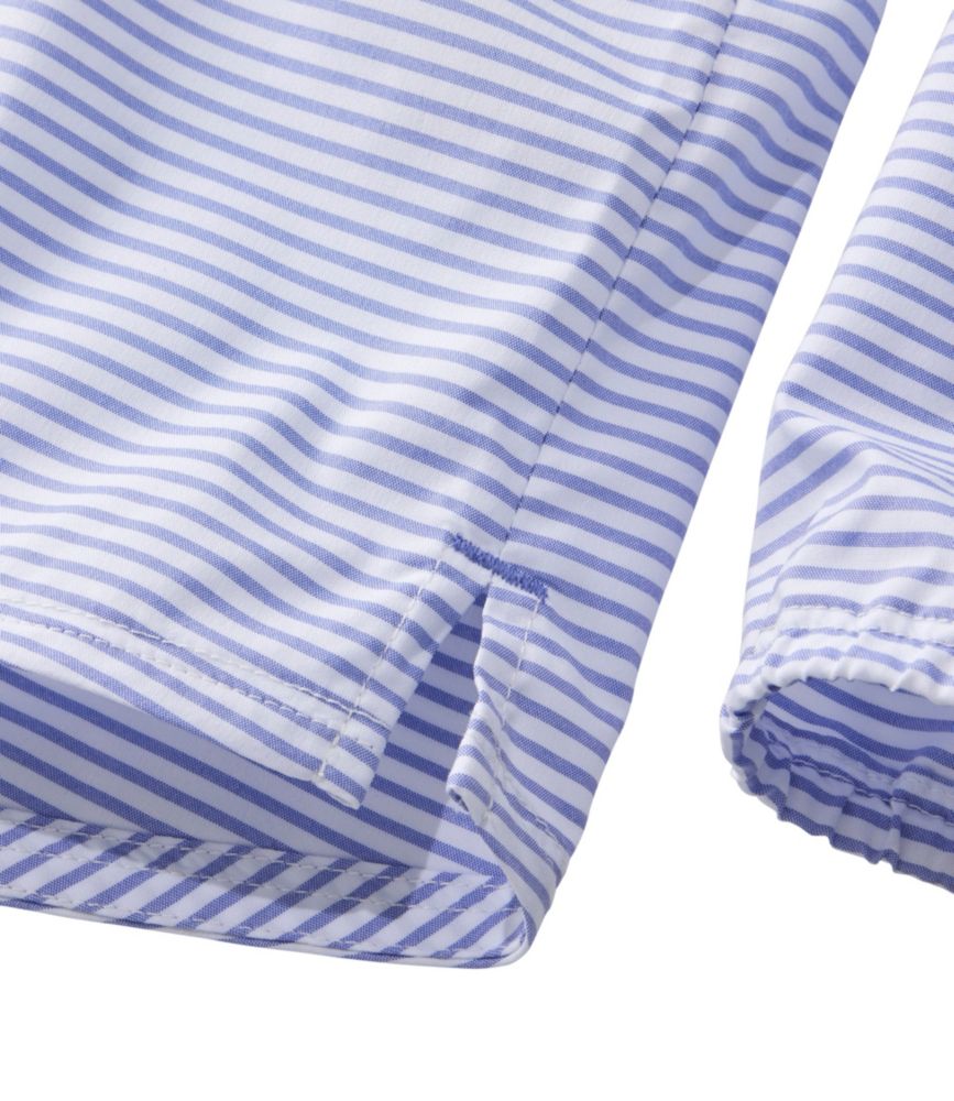 Women's Everyday SunSmart® Woven Shirt, Quarter-Zip Pullover Colorblock, Lake Stripe, small image number 5