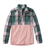 Women's Everyday SunSmart™ Woven Shirt, Quarter-Zip Pullover Colorblock