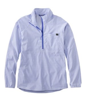 Women's Everyday SunSmart® Woven Shirt, Quarter-Zip Pullover Colorblock