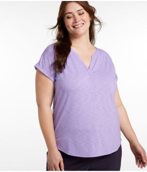 Women's Streamside Tee, Short-Sleeve Splitneck