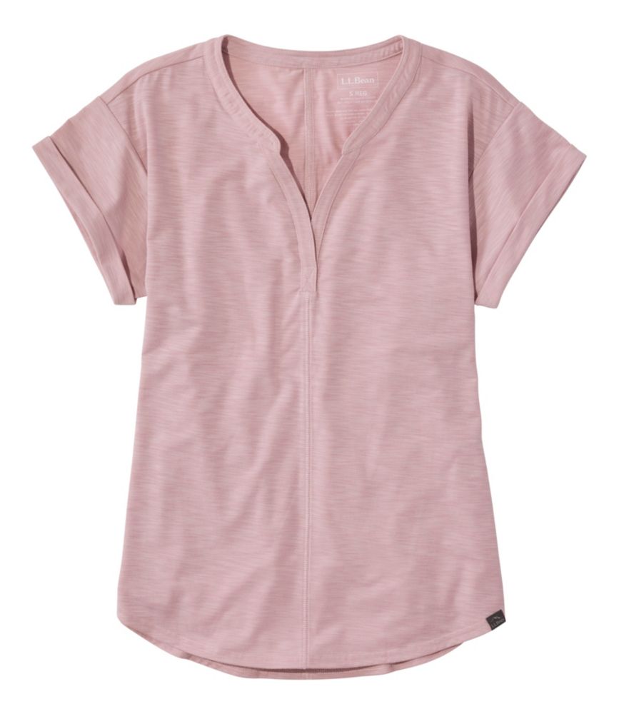 Women's Streamside Tee, Short-Sleeve Splitneck, Antique Lilac, small image number 1