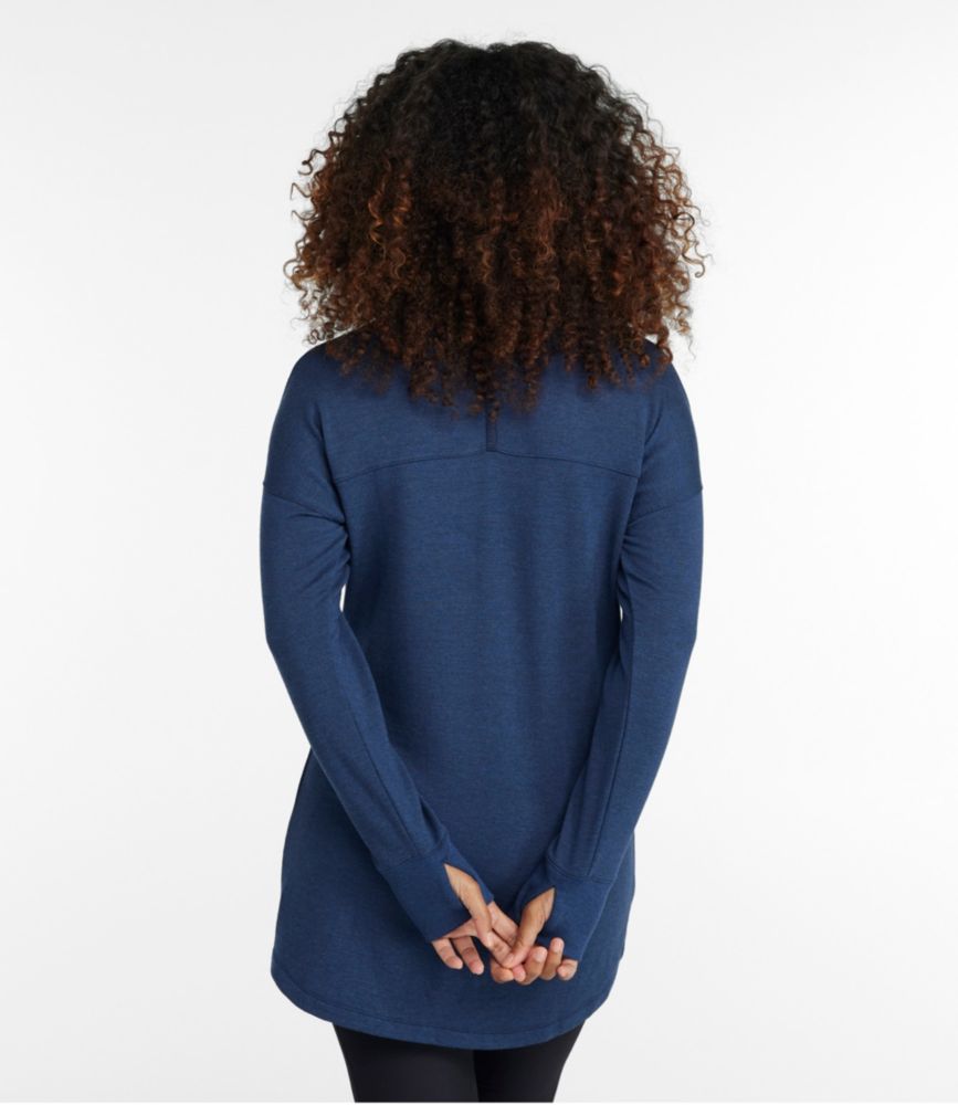 Women's SoftFlex Mockneck Pullover, Ember Heather, small image number 3