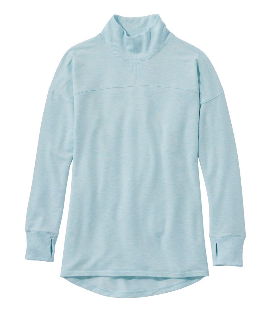 Women's SoftFlex Mockneck Pullover | Sweatshirts at L.L.Bean