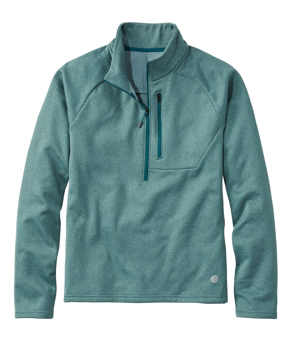 Lightweight Long Sleeve Sweatshirt Winter Outdoor Warm Sweater CQR Men's Thermal Fleece Half Zip Pullover 
