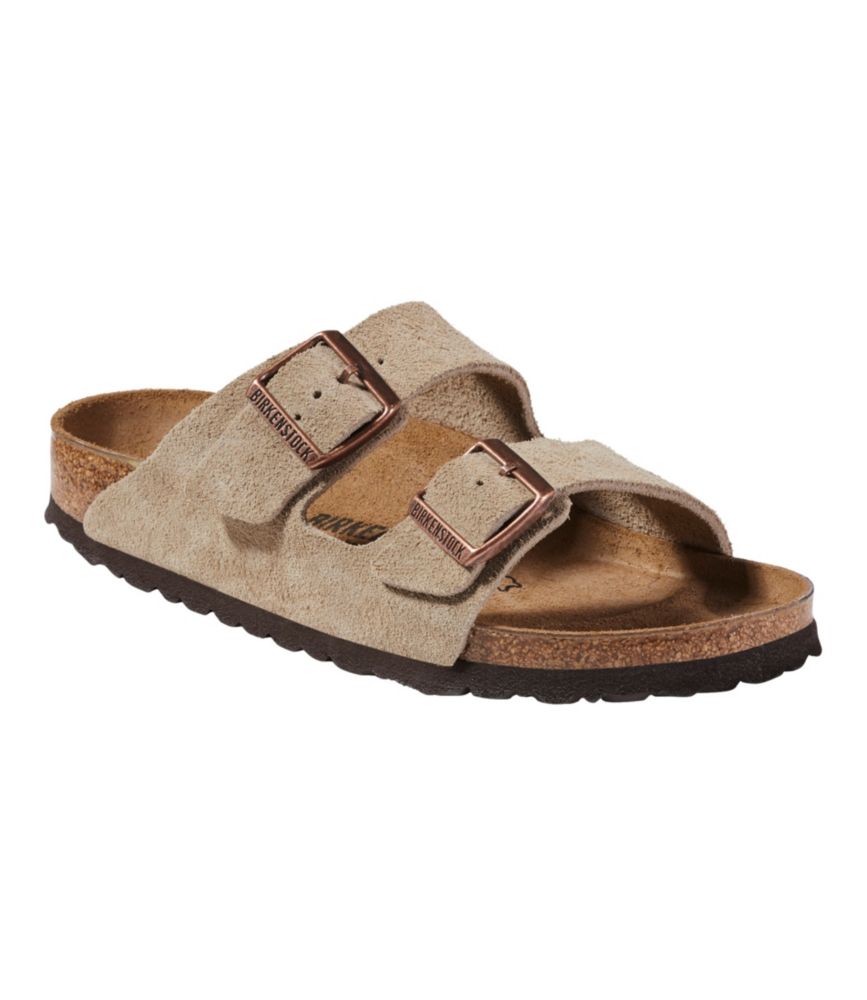 Women's Birkenstock Arizona Sandals, Suede, Classic Footbed