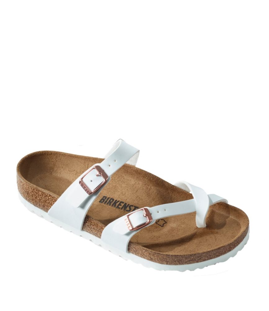 white birkenstock mayari