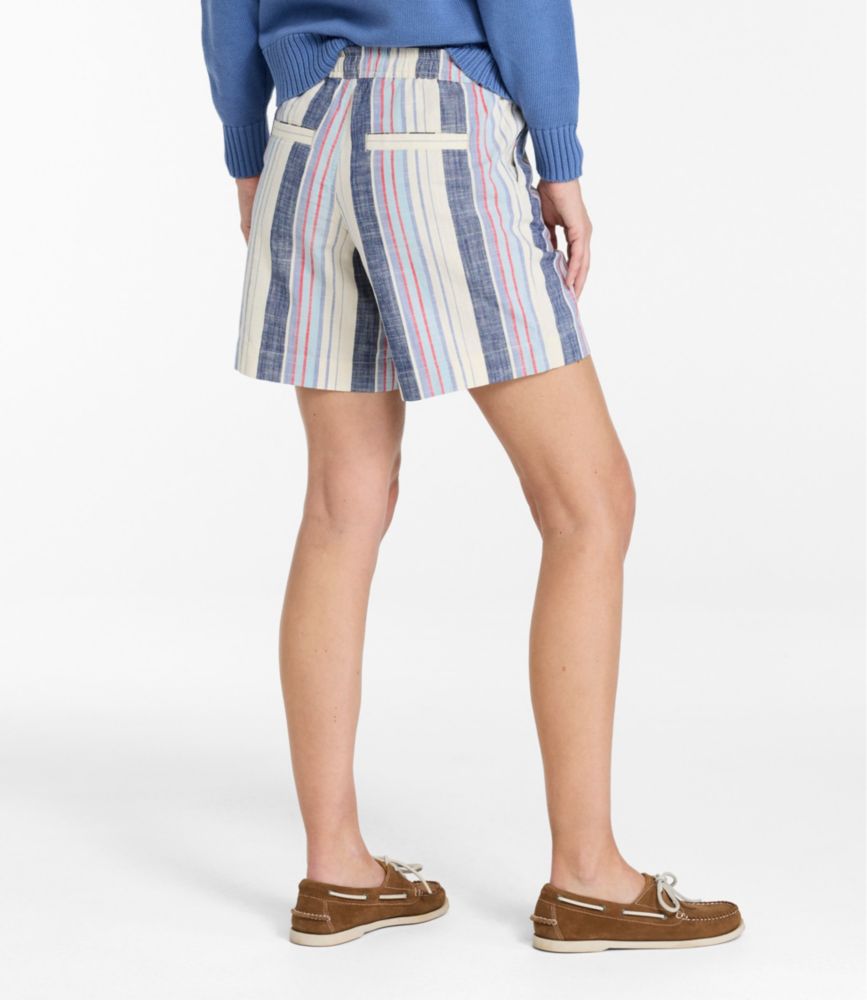 Women's Lakewashed Dock Shorts, Mid-Rise Stripe