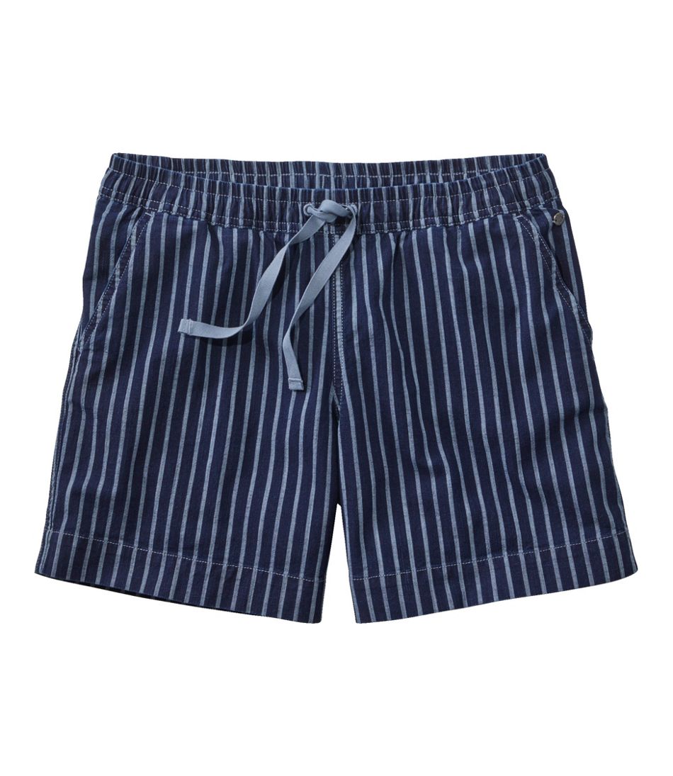 Women's Lakewashed Dock Shorts, Mid-Rise Stripe | Shorts & Skorts at L ...