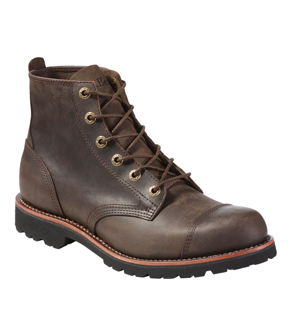 AM Shoes Mens Casual Lace Up Work Boot Shoes, Brown, US 10