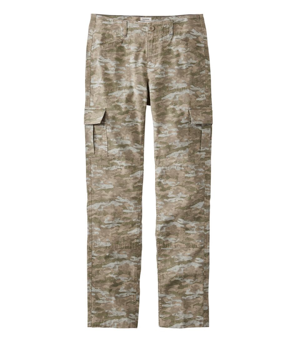 Women's Stretch Canvas Cargo Pants, Print | Pants at L.L.Bean