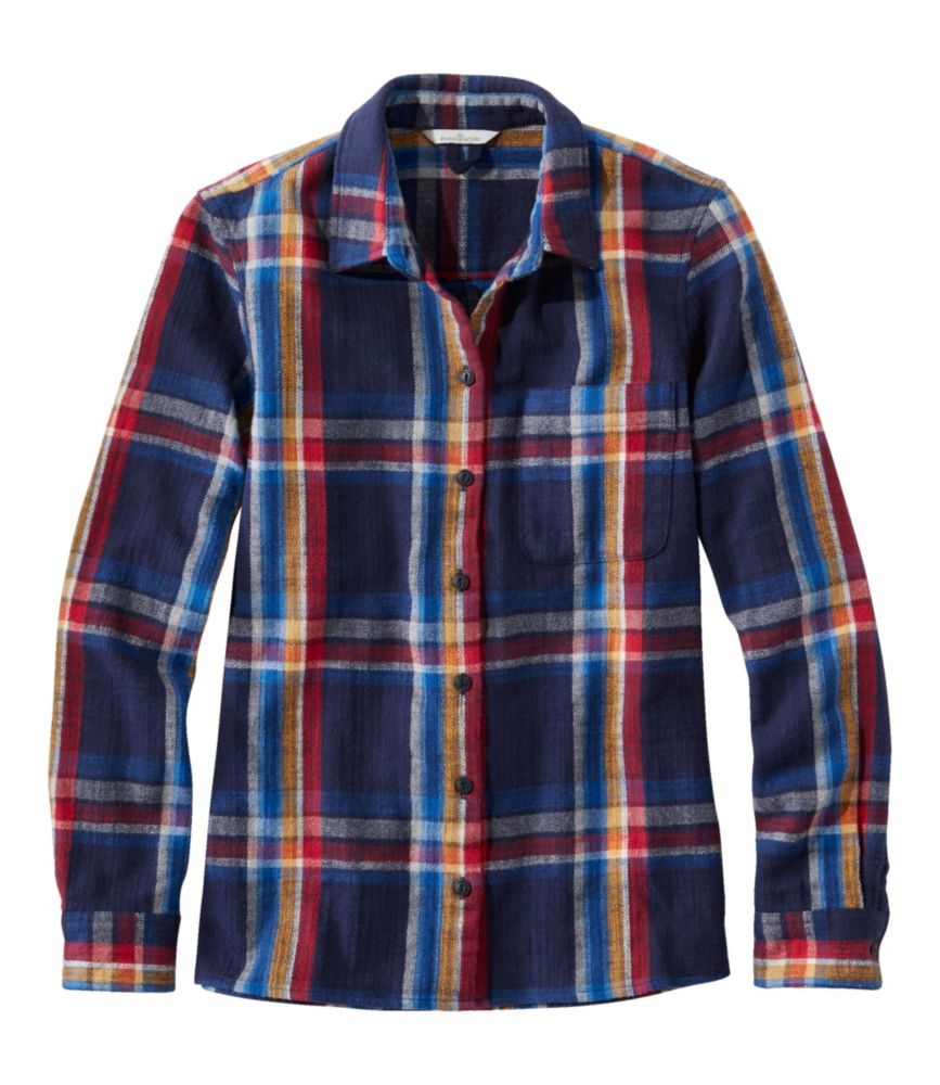 Laura Plaid Washed Flannel Shirt