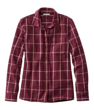 Women's Signature Heritage Textured Flannel Shirt, Plaid