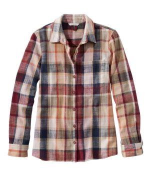 Women's Signature Heritage Textured Flannel Shirt, Plaid