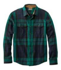 Men's Scotch Plaid Flannel Shirt, Traditional Fit | Casual Button