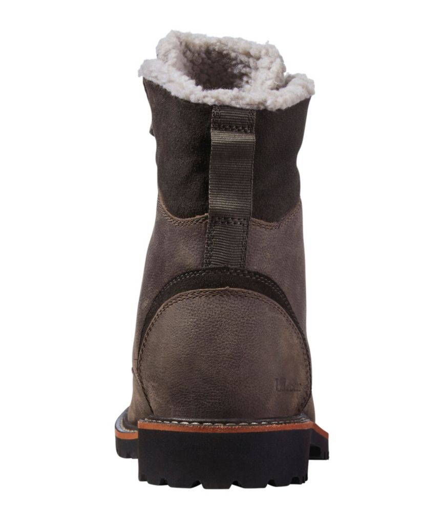 Women's Rugged Cozy Boots, Lace-Up, Ash, small image number 3