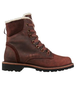 Women's Rugged Cozy Boots, Lace-Up