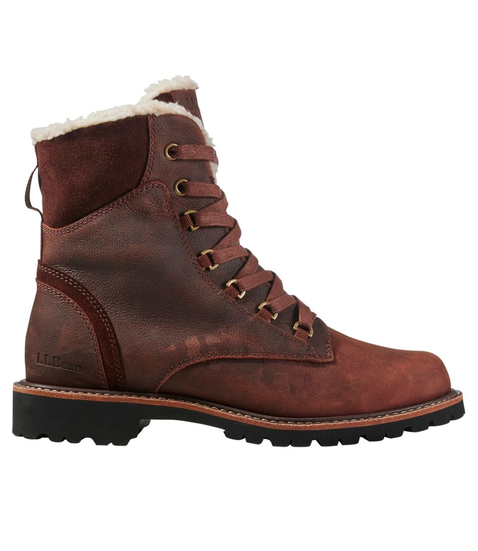 Women's Rugged Cozy Boots, Lace-Up | Casual at L.L.Bean