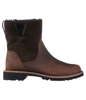 Women's Rugged Cozy Boots, Mid Side-Zip