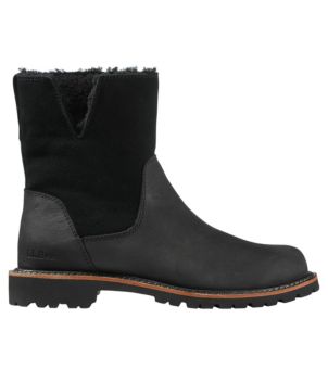 Women's Rugged Cozy Boots, Mid Side-Zip