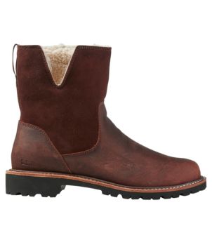 Women's Rugged Cozy Boots, Mid Side-Zip