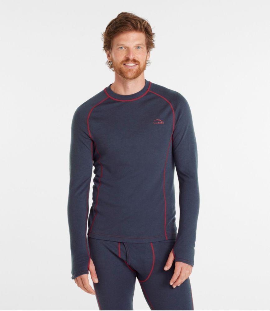 Men's Cresta Wool Midweight 250 Crew Top, Carbon Navy, small image number 2