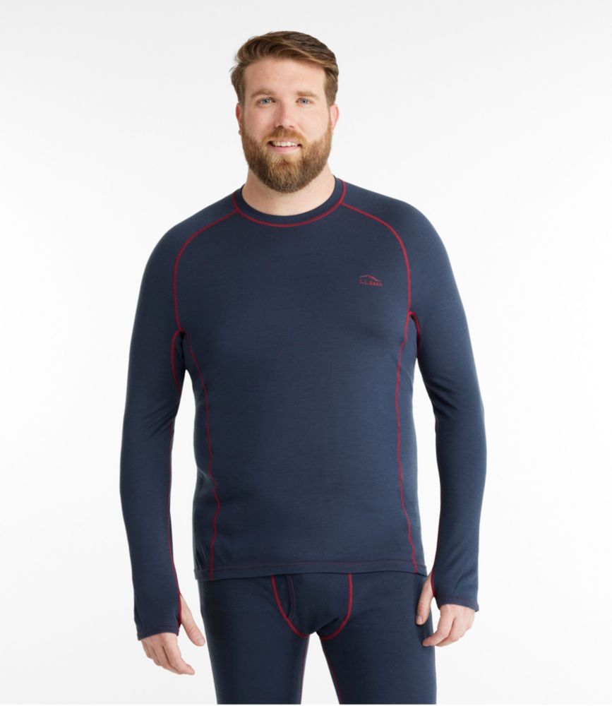 Men's Cresta Wool Midweight 250 Crew Top, Carbon Navy, small image number 4