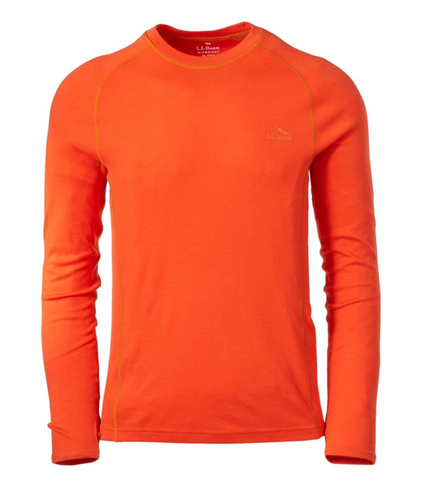 Men's Cresta Wool Midweight 250 Crew Top, Orange, small image number 1