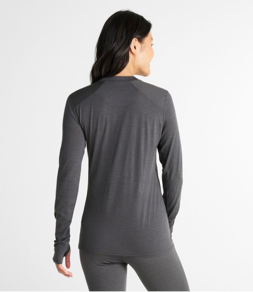 Women's Cresta Ultralight 150 Crew Top, Alloy Gray, small image number 3