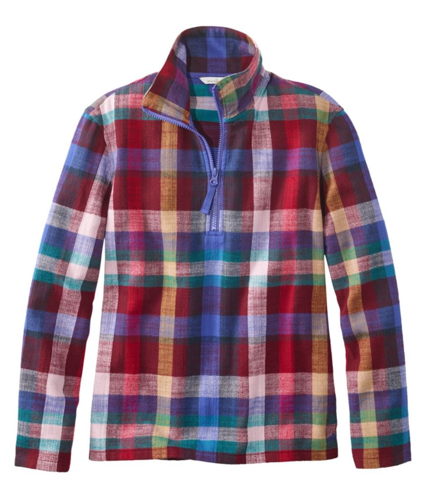 Zip Shirt in cotton-blend flannel