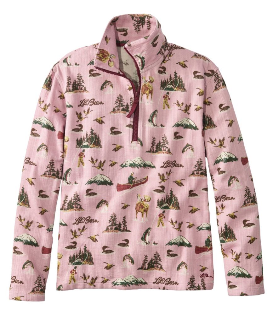 Women's Signature Heritage Textured Flannel Shirt, Quarter-Zip