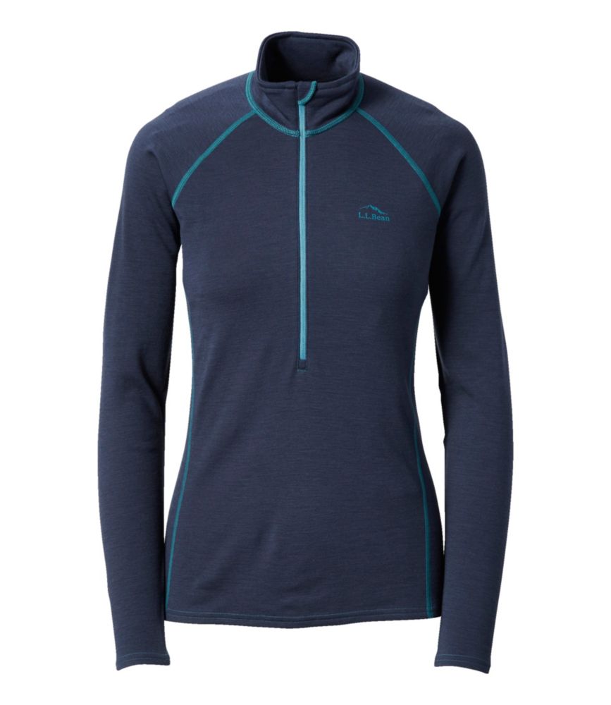 Women's Cresta Midweight 250 T-Zip Top, Carbon Navy, small image number 1