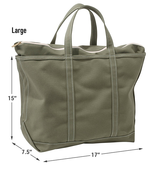 Boat and Tote, Zip-Top, Single-Tone