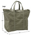 Boat and Tote Bag, Zip-Top Single-Tone , , small image number 3