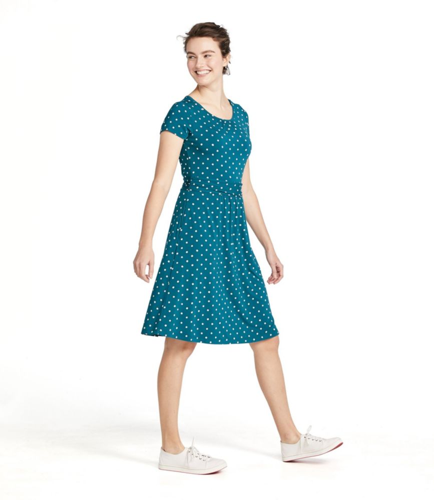 Women's Summer Knit Dress, Scoopneck Print Dresses & Skirts at L.L.Bean