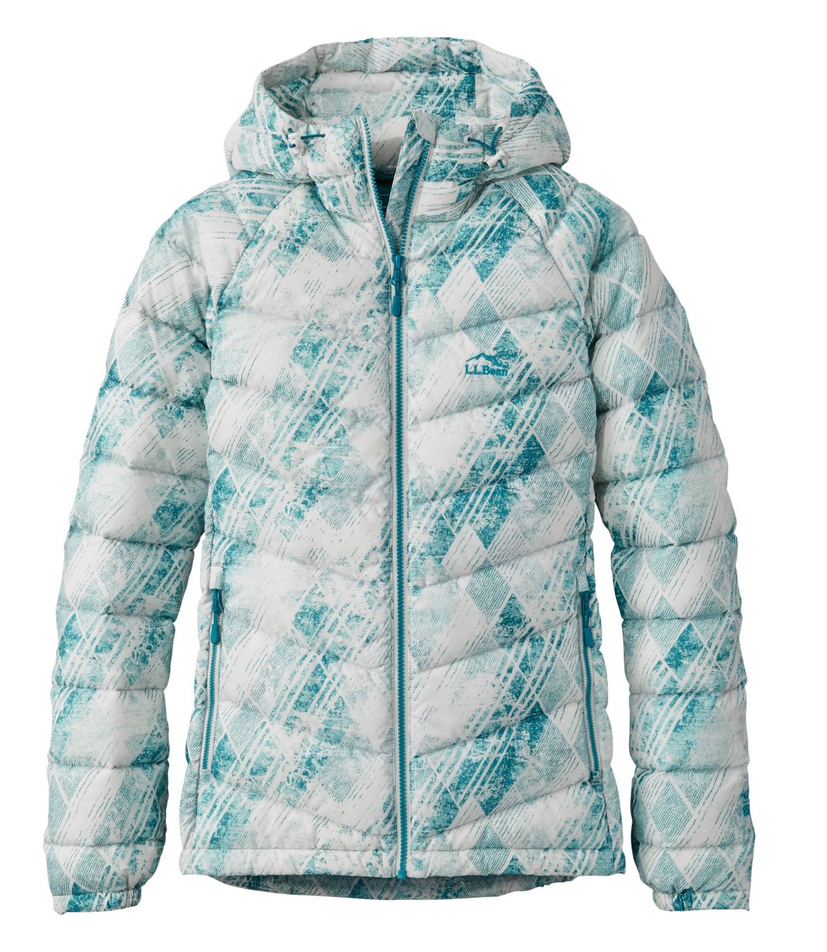 Women's Ultralight 850 Down Hooded Jacket, Print at L.L. Bean