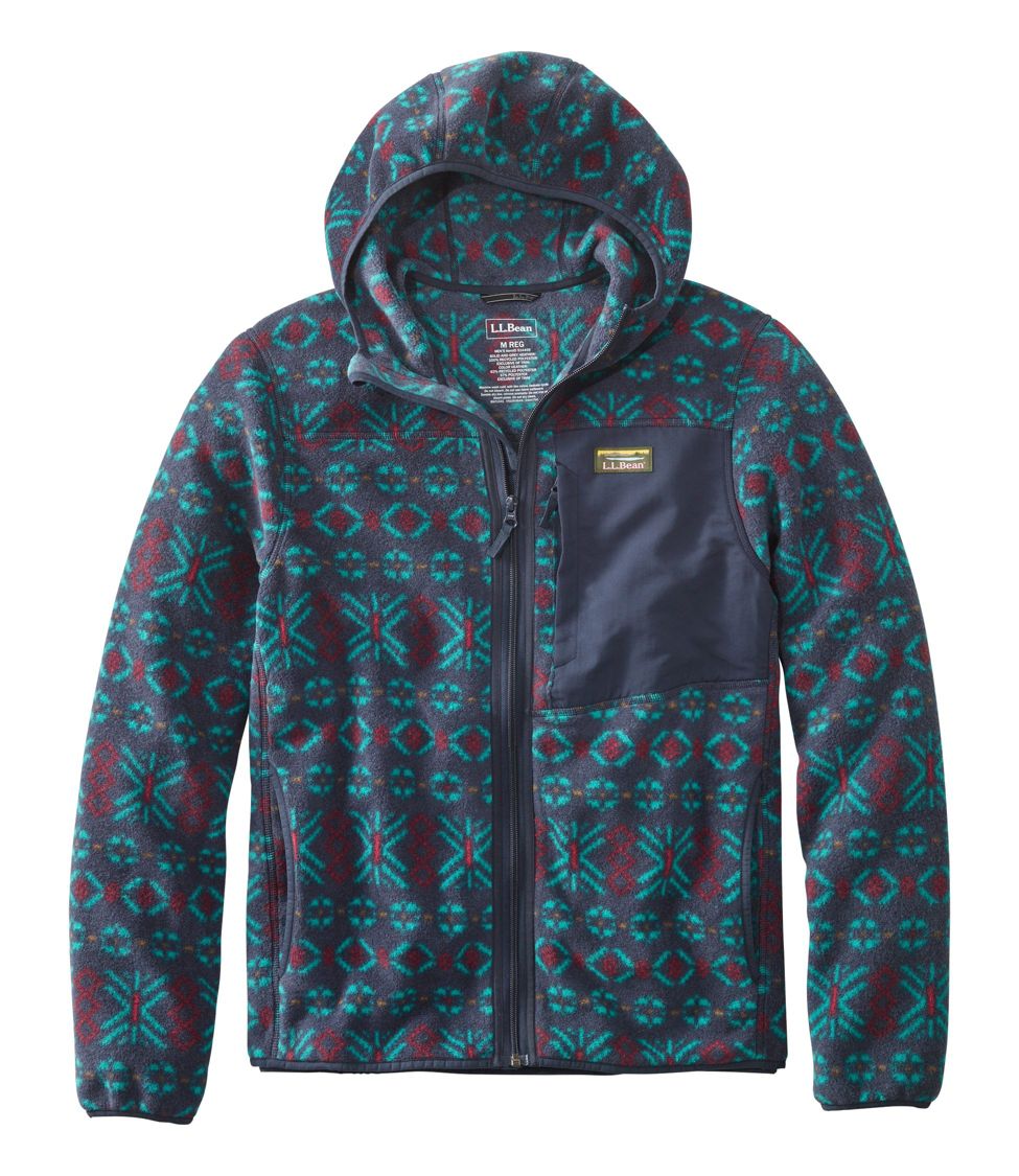 Men's Mountain Classic Fleece Hoodie, Print at L.L. Bean