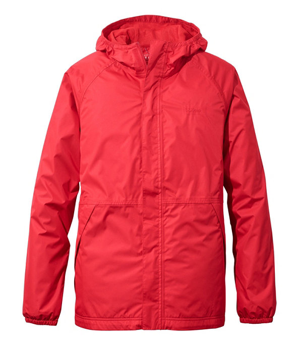 Waterproof Windbreaker Jacket, Men's Tall, Dark Red, largeimage number 0