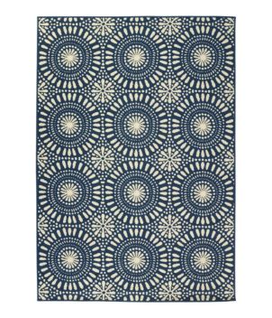 Indoor/Outdoor Sunburst Medallion Rug