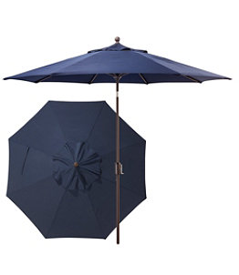 Sunbrella 9' Market Umbrella, Push Button, Aluminum