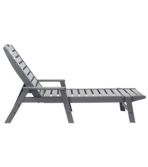 All-Weather Chaise Lounger with Arms