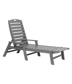 All-Weather Chaise Lounger with Arms