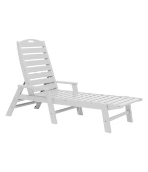 All-Weather Chaise Lounger with Arms